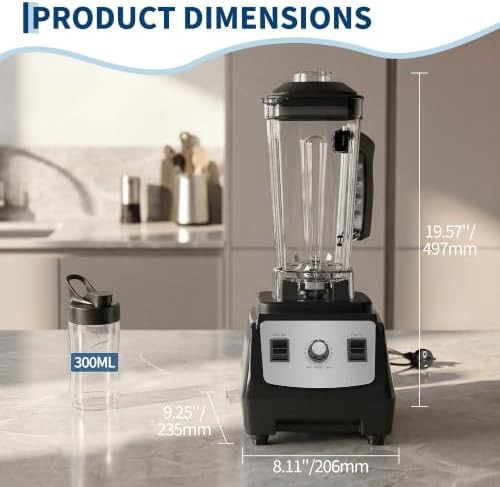Commercial grade stainless steel countertop blender — photo 4