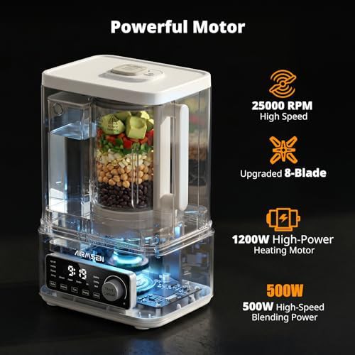 Airmsen steam heating glass blender white — photo 4